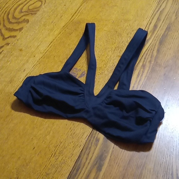 Andie Womens Bikini Top Small BLACK MONACO Swim Vacation Summer Cruise Pool NEW - Picture 3 of 6